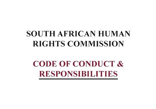 SAHRC Code of Conduct